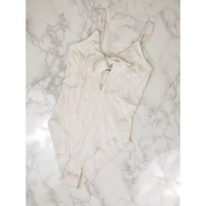 LAST DAY TO PURCHASE! Wild Honey White Bodysuit Size M